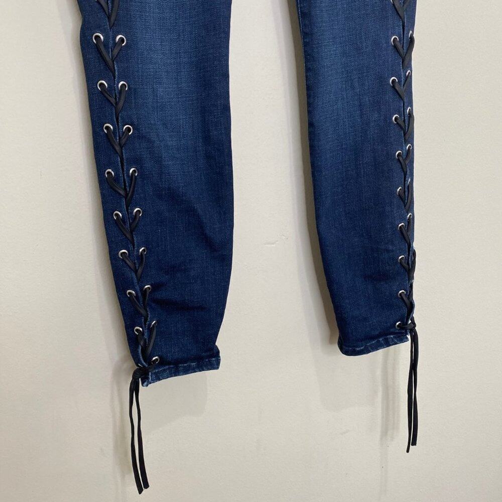 Good American High Rise Jeans - Dark Blue - Picture 9 of 14